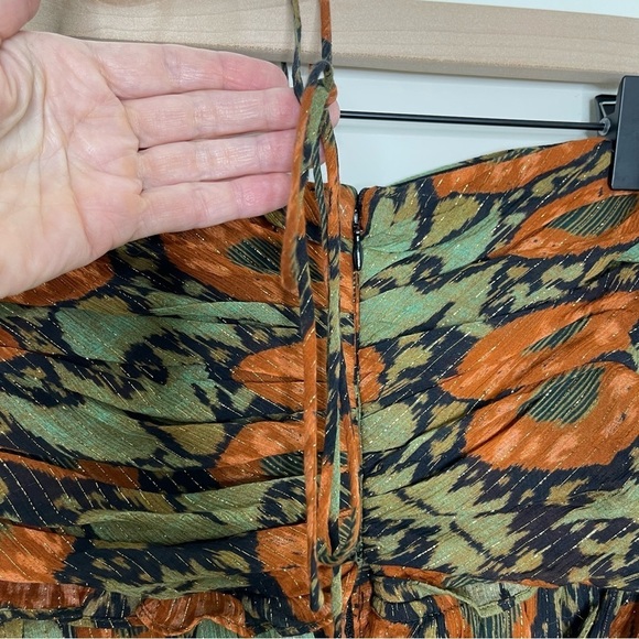 Ulla Johnson Evanthe Fit & Flare Halter Floral Chiffon Dress Midi wedding guest - Picture 12 of 16